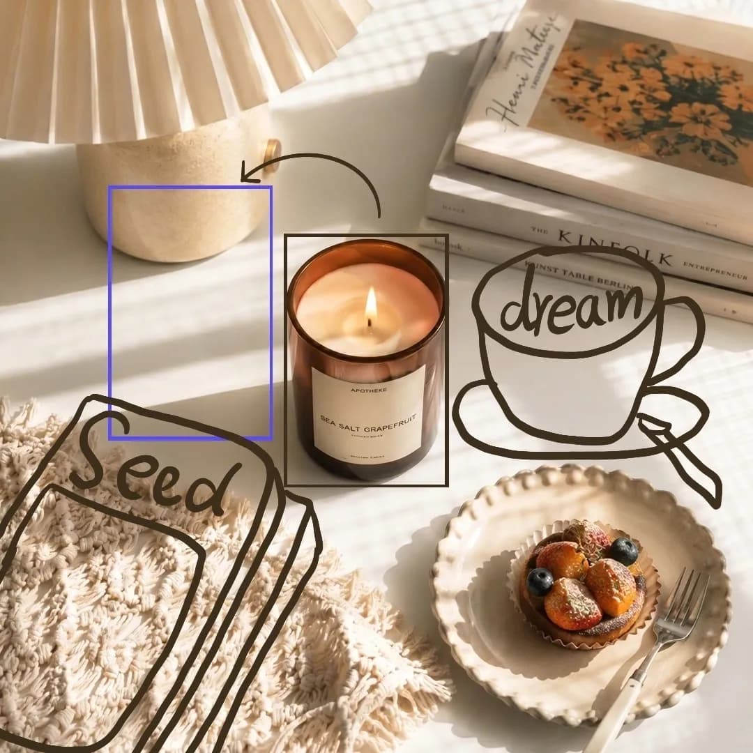 Input with sketch marks